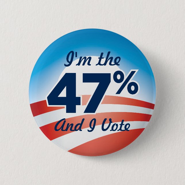 47 Percent Obama Button (Front)