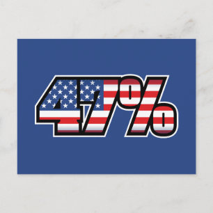47 Percent Postcard