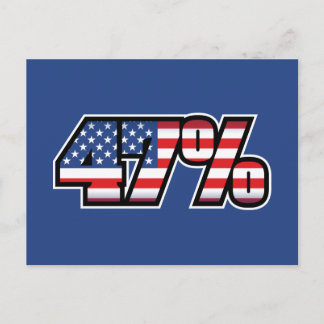 47 Percent Postcard