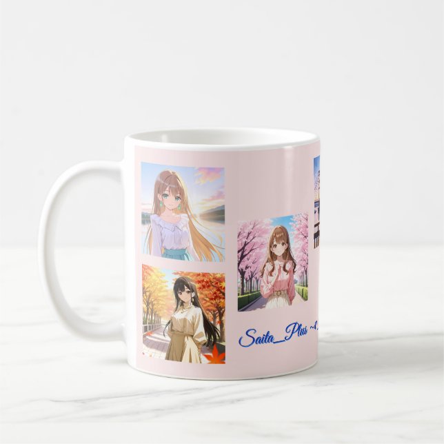 47_Plus – Anime Character Series Coffee Mug (Left)