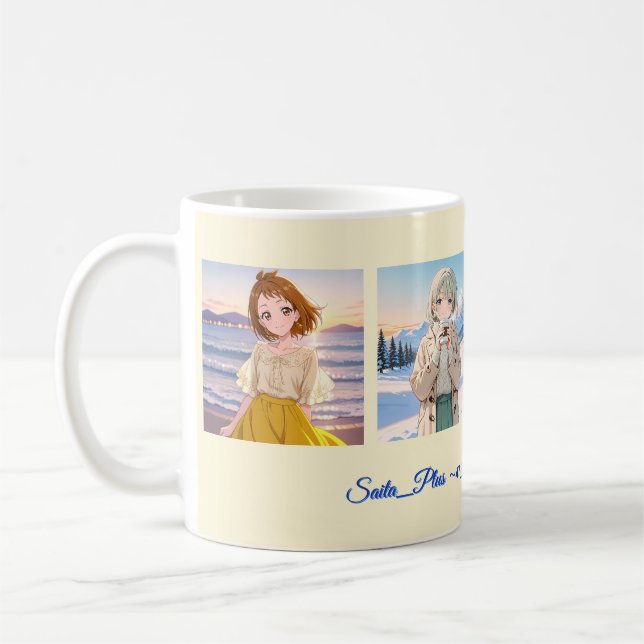 47_Plus – Anime Character Series Coffee Mug (Left)