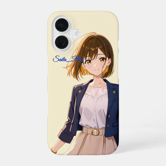 47_Plus – Anime Character Series iPhone 16 Case (Back)