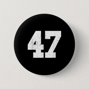 #47 Sports Fan Player T Shirt Number 47 Game Winne 6 Cm Round Badge
