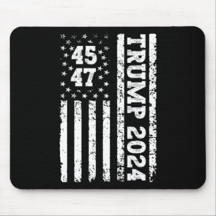 47 Trump 2024 American Flag 2 Mouse Mat