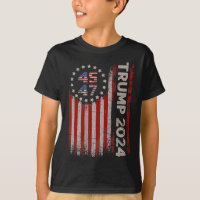 47 Trump 2024 American Flag
