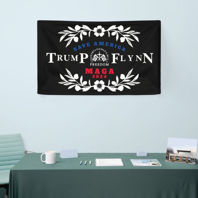 47 Trump Flynn 2024 Banner (Tradeshow)