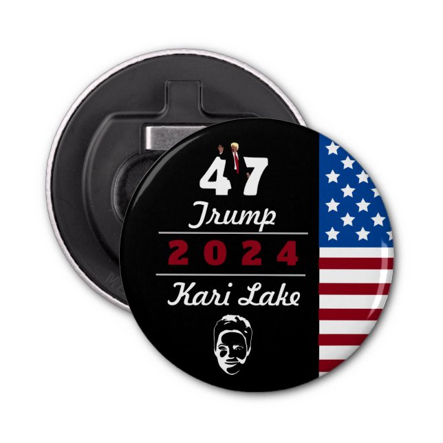 47 Trump Kari Lake 2024 Bottle Opener (Front)