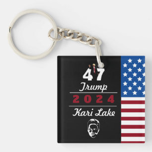 47 Trump Kari Lake 2024 Key Ring