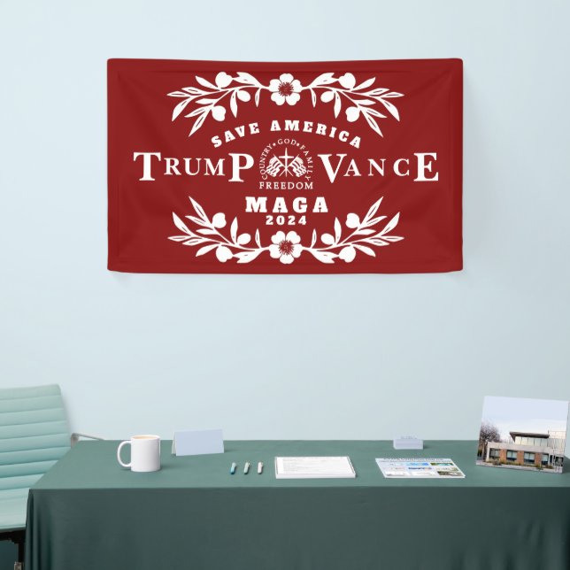 47 Trump Vance 2024 Banner (Tradeshow)