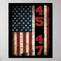 47 Trump Vintage Usa Flag 2024 President Election 