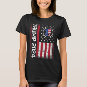 47 We The People 2024 Stand With American Flag Men T-Shirt