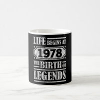 47 Year Old 1978 Birth Of Legend 47th Birthday