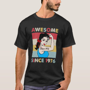 47 Year Old Awesome Since 1976 47th Birthday T-Shirt