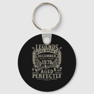 47 Year Old Birthday For Men December 1978 Bday Key Ring