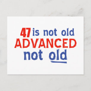 47 years Old birthday designs Postcard