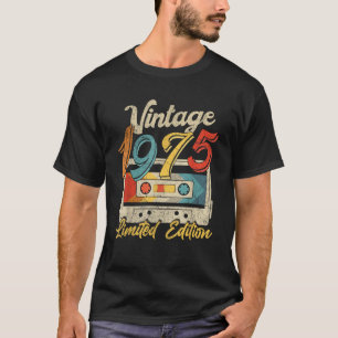 47 Years Old Vintage 1975 Cassette Tape Retro 47th T-Shirt