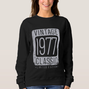 47 Years Old Vintage 1977 47th Birthday Decoration Sweatshirt