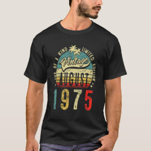 47 Years Old Vintage August 1975 47th Birthday Men T-Shirt