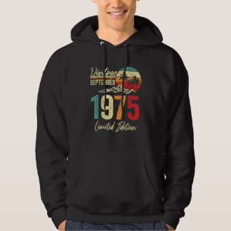 47 Yr Old Vintage September 1975  47th Hoodie
