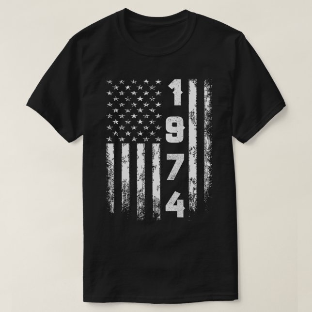 47th Birthday America Flag Legend Awesome Epic Sin T-Shirt (Design Front)