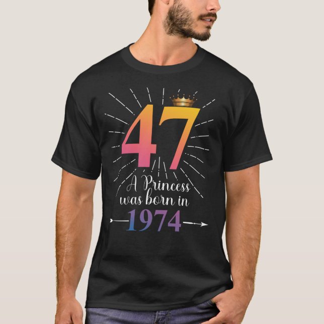 47th Birthday Gift 47 Years T-Shirt (Front)