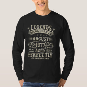 47th Birthday Gifts For Men Funny 47 Year Old Augu T-Shirt