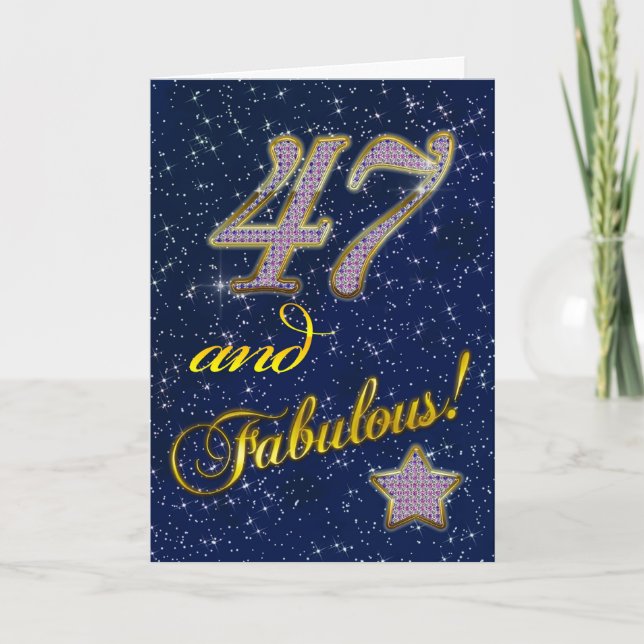 47th Birthday party Invitation (Front)