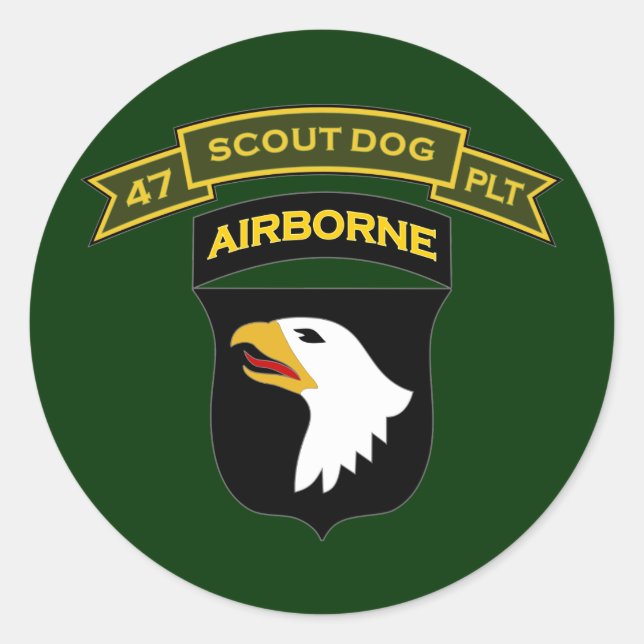 47th IPSD - 101st Airborne Classic Round Sticker (Front)