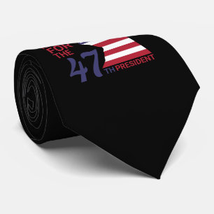 47th President, American Trump Flag Tie