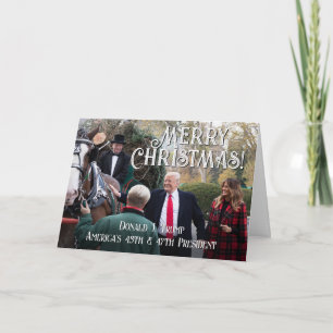 47th President Donald Trump 2024 Horse Christmas Holiday Card