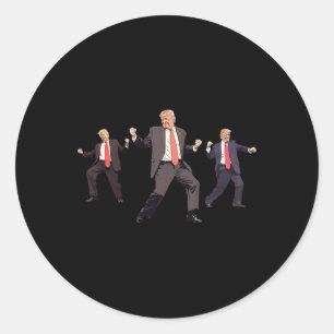 47th President Donald Trump Dance Won Get Over It Classic Round Sticker