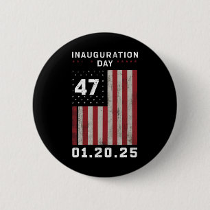 47th President Donald Trump Inauguration 2025 Trum 6 Cm Round Badge