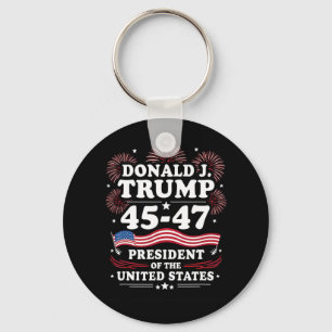 47th President Donald Trump Inauguration Day 1 Key Ring