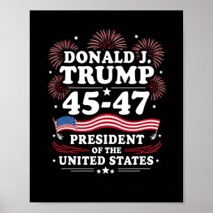 47th President Donald Trump Inauguration Day 1  Poster