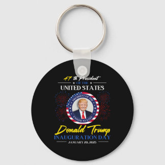 47th President Donald Trump Inauguration Day 2025 Key Ring