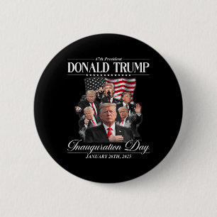 47th President Donald Trump Inauguration Day Jan 2 6 Cm Round Badge