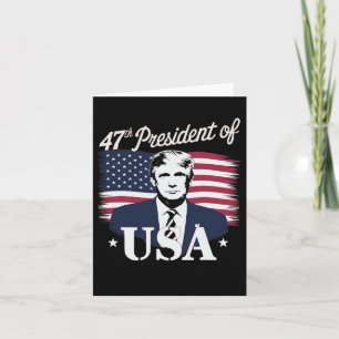 47th President Donald Trump Inauguration Memorabil Card