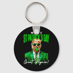 47th President Donald Trump Make St Patrick Day Gr Key Ring