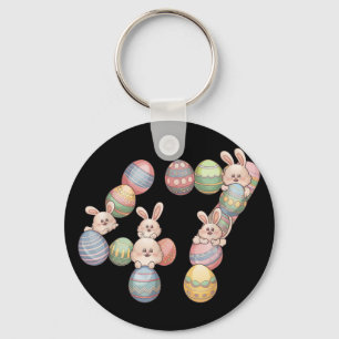 47th President Easter Donald Trump 47 Eggs Bunny  Key Ring
