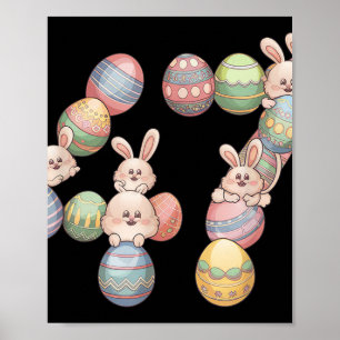 47th President Easter Donald Trump 47 Eggs Bunny Poster