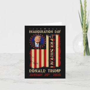 47th President Trump Inauguration Day 2025 Memorab Card