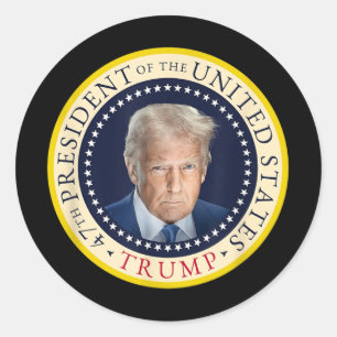 47th President Trump Official Portrait Seal 4th Of