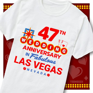 47th Wedding Anniversary Fabulous Las Vegas Couple T-Shirt