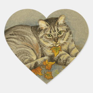 4872 Autumn Cat Stickers