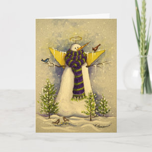 4881 Snow Angel & Birds Christmas Holiday Card