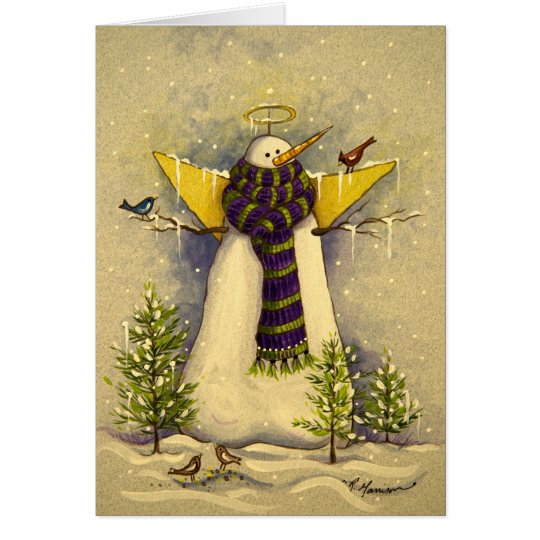 4881 Snow Angel & Birds Sympathy Card