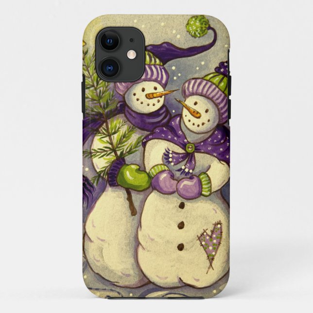 4882 Snowmen Christmas Case-Mate iPhone Case (Back)