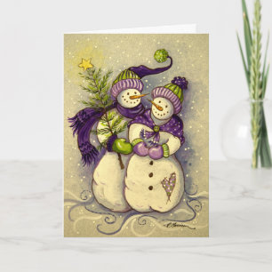 4882 Snowmen Christmas Holiday Card