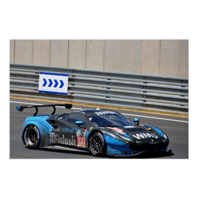 488 GTE EVO no100 24 Hours of Le Mans 2023 Poster (Front)