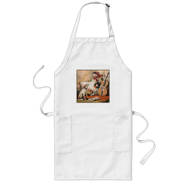 48  Accompanied by Dog Long Apron (Front)